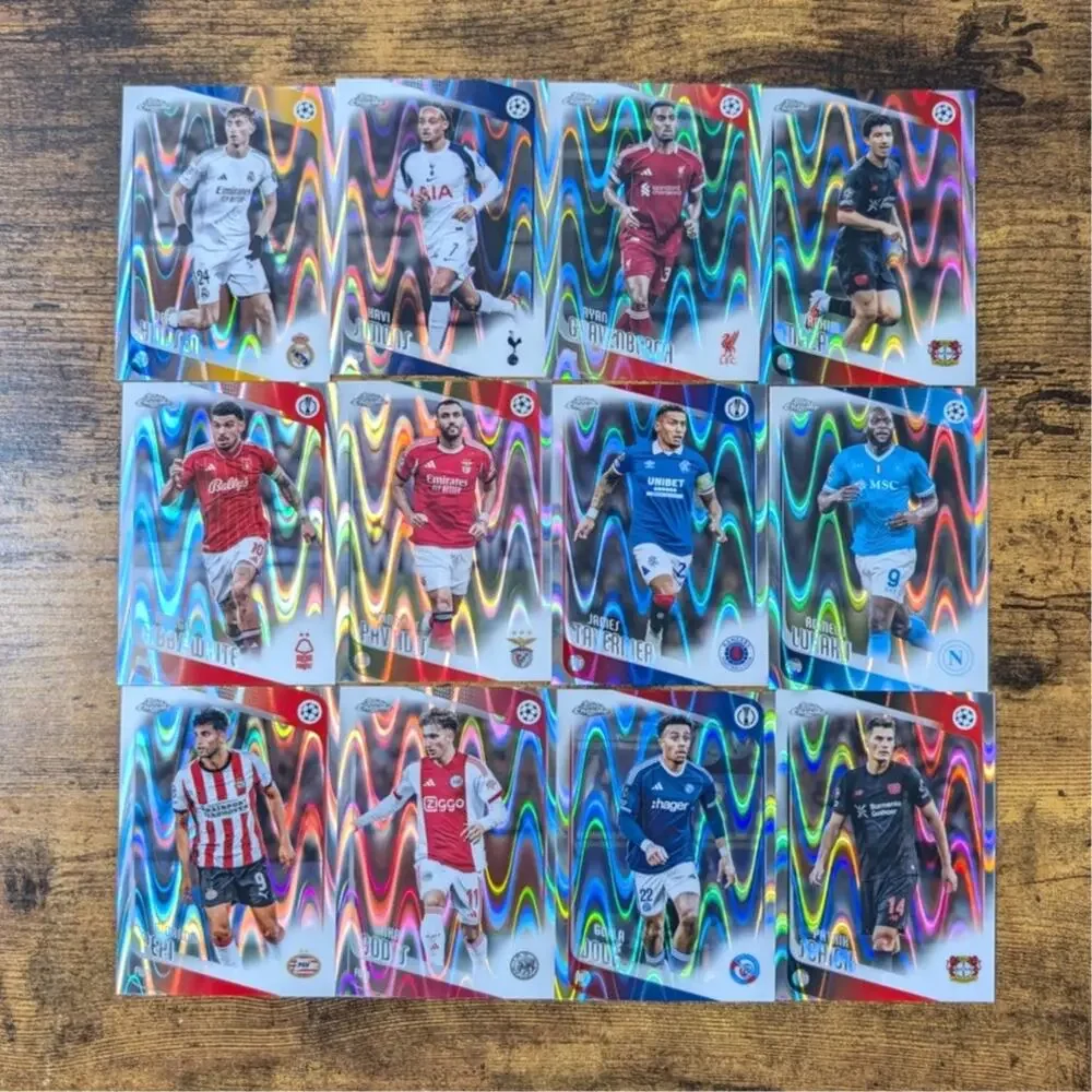 2025-26 Topps Chrome UEFA Refractor X-Fractor Raywave Lot 71 Cards De Bruyne